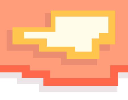 Abstract pixel art colorful geometric background, simple styleのイラスト素材