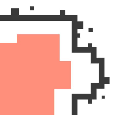 Abstract pixel art colorful geometric background, simple styleのイラスト素材