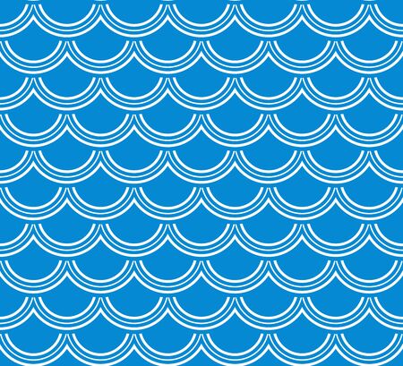 Variation of fishscale seamless pattern, decorative styleのイラスト素材