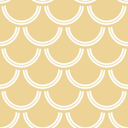Variation of fishscale pattern in decorative style, seamlessのイラスト素材
