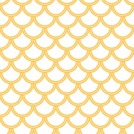 Variation of fishscale pattern in decorative style, seamlessのイラスト素材