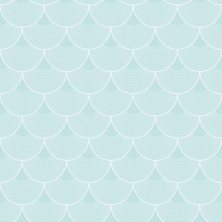 Variation of fishscale seamless pattern, decorative styleのイラスト素材