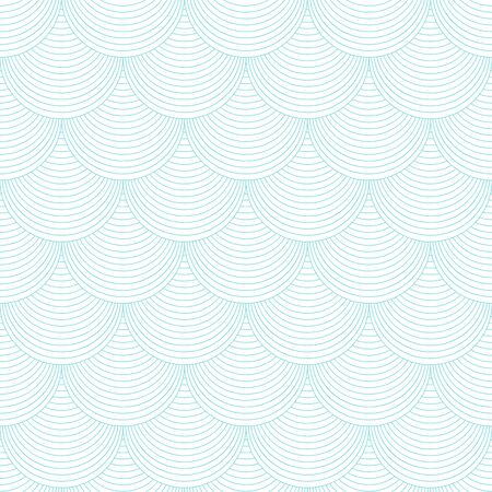 Variation of fishscale seamless pattern, decorative styleのイラスト素材