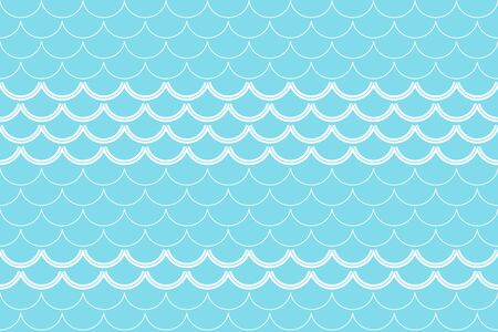 Fishscale colorful pattern, decorative style. Horizontal backgroundのイラスト素材