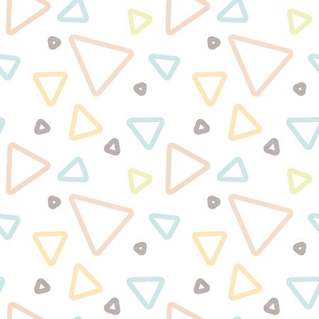 Colorful seamless pattern with trianglesのイラスト素材