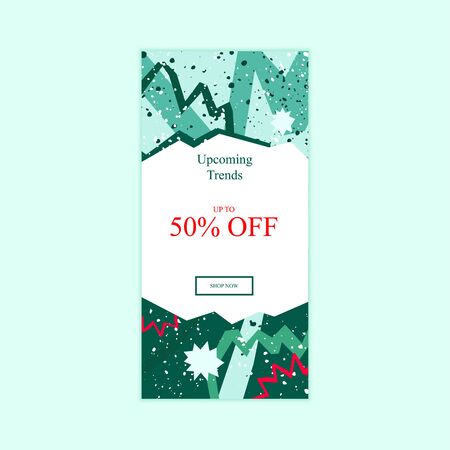 New Year and Christmas sale banner template with textのイラスト素材
