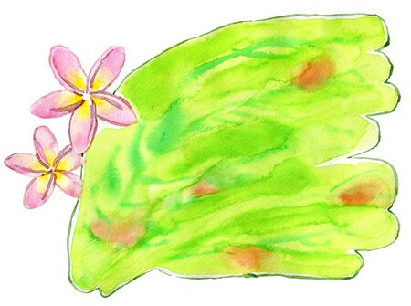 Abstract watercolor hand painting backgroundの写真素材