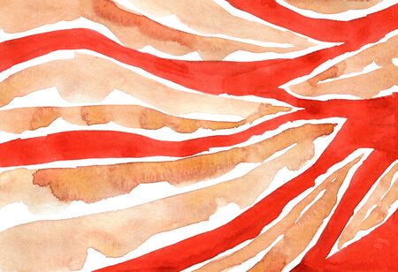 Watercolor horizontal banana leaves patternの写真素材