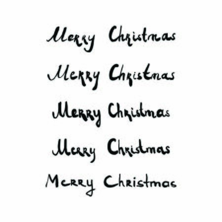 Merry Christmas hand lettering. Ink illustration. Hand drawn vector modern calligraphy.のイラスト素材