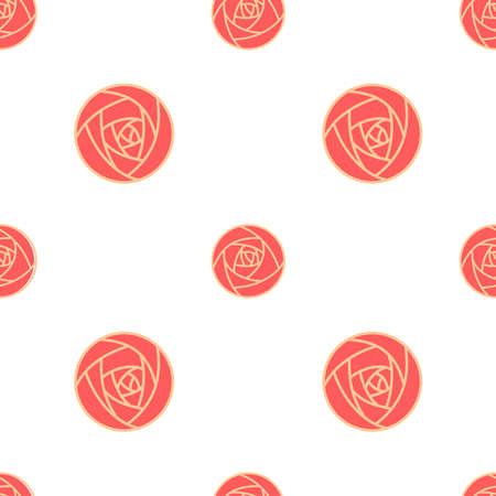 Rose seamless pattern illustrationのイラスト素材