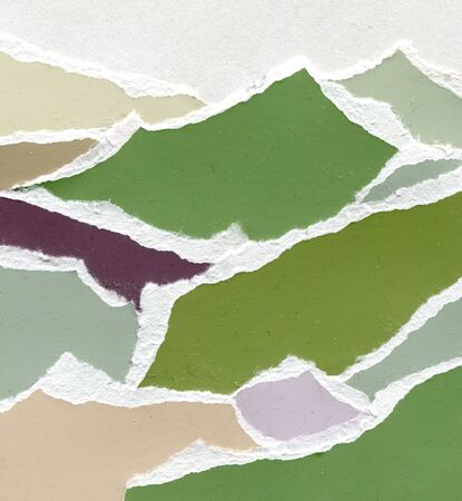Abstract color paper with torn off background, grunge texture, paper illustrationの写真素材
