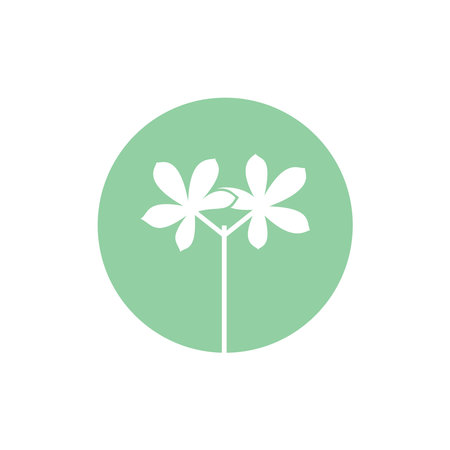 Seedling icon. Green growing tree on whiteのイラスト素材