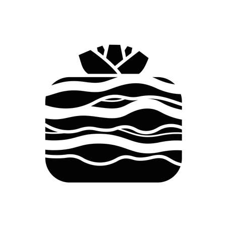 Root crop. Icon with pattern isolated on whiteのイラスト素材
