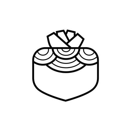 Root crop. Icon with pattern isolated on whiteのイラスト素材