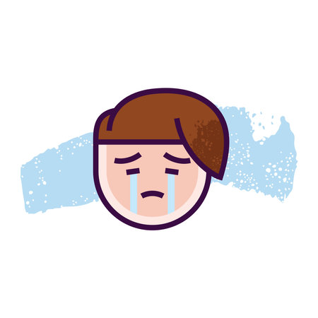 Modern outline style emoji icon. Simple emoticon pictogram.のイラスト素材