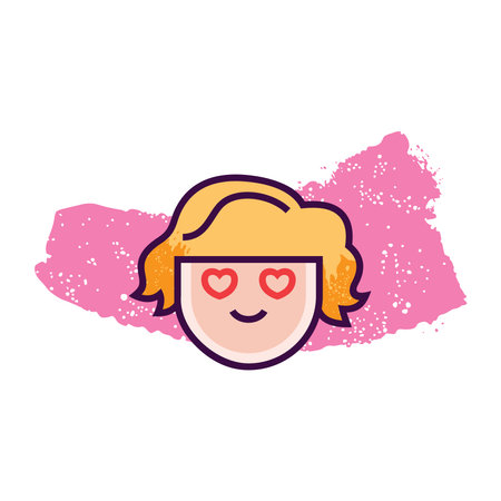 Modern outline style emoji icon. Simple emoticon pictogram.のイラスト素材