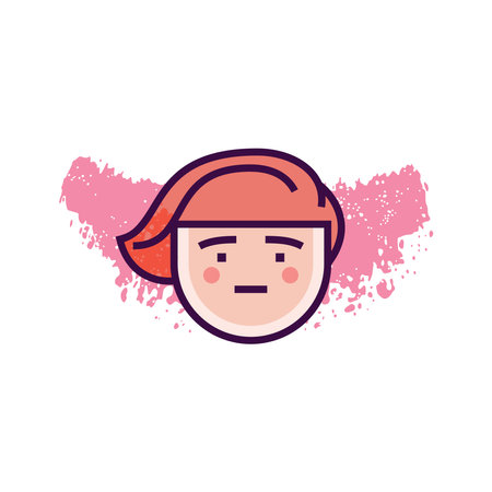 Modern outline style emoji icon. Simple emoticon pictogram.のイラスト素材