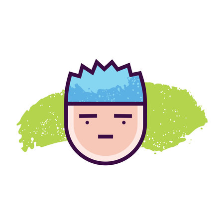 Modern outline style emoji icon. Simple emoticon pictogram.のイラスト素材