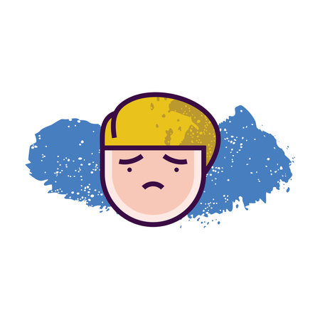 Modern outline style emoji icon. Simple emoticon pictogram.のイラスト素材