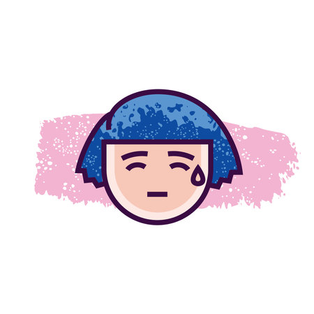Modern outline style emoji icon. Simple emoticon pictogram.のイラスト素材