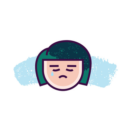 Modern outline style emoji icon. Simple emoticon pictogram.のイラスト素材