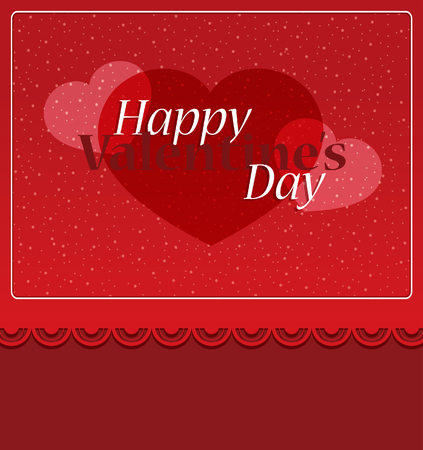 Valentine's Day romantic invitation cardのイラスト素材