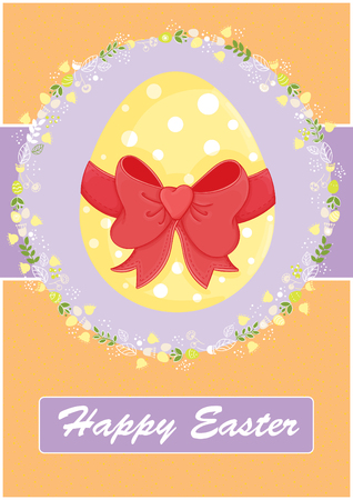 Happy Easter greeting cardのイラスト素材