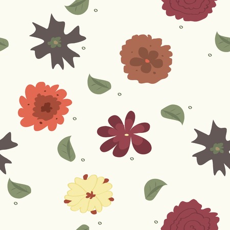Pattern flowersのイラスト素材