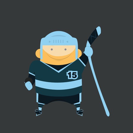 Hockey playerのイラスト素材