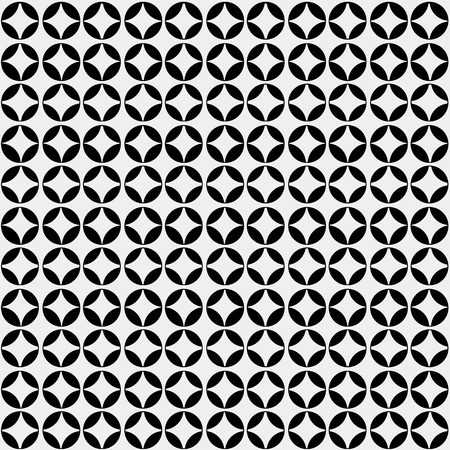 Abstract minimalistic black and white pattern flowersのイラスト素材