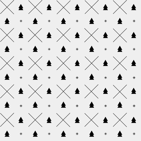 New Year minimalistic patternのイラスト素材