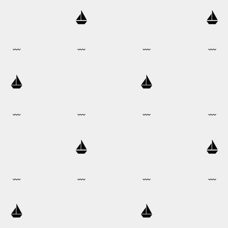 Vector matine pattern. Ship - stock vectorのイラスト素材