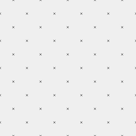 Pattern geometric seamless monochrome minimalistic crossのイラスト素材