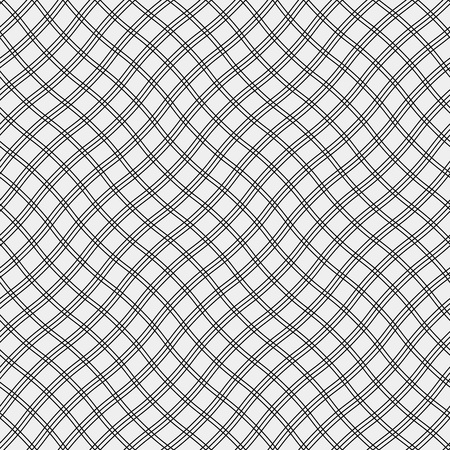 Vector seamless pattern. Modern stylish texture. Repeating geometric tiles with diagonal lines in monochromeのイラスト素材