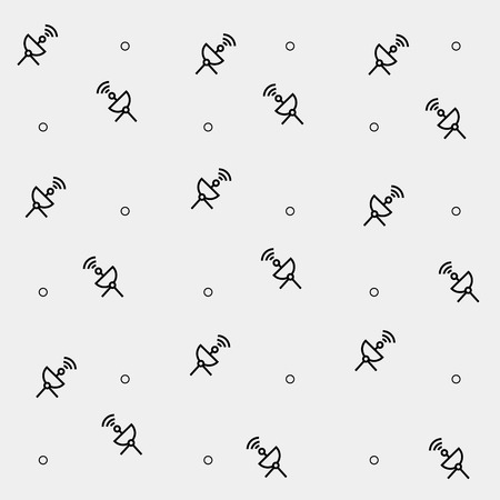 Geometric simple black and white minimal pattern, spaceのイラスト素材