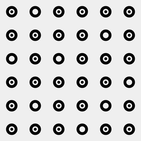 Pattern rounds. Monochrome minimal, geometric. Can be used as wrapping paper or texture for clothes.のイラスト素材