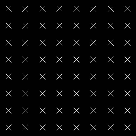 Minimal monochrome hand drawn pattern cross.Black and white.のイラスト素材