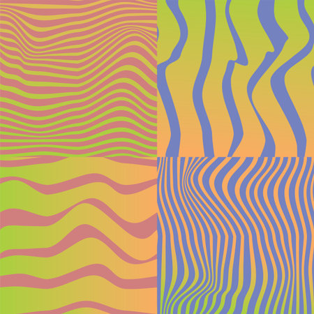Abstract pattern with colorful, hologram elements
