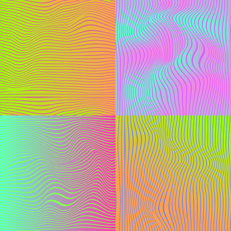 Abstract pattern with colorful, hologram elementsのイラスト素材