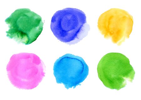 hand drawn colorful circles setの写真素材