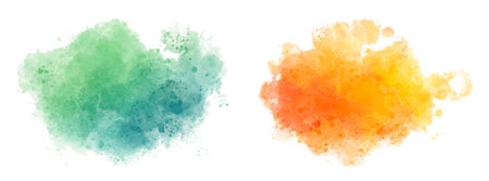 watercolor vector stains; background for titleのイラスト素材