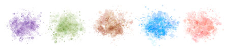 watercolor vector stains; background for textsの写真素材