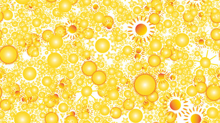 The texture of the pattern is seamless from a multitude of warm bright cheerful variegated beautiful...