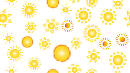 The texture of the pattern is seamless from a multitude of warm bright cheerful variegated beautiful...