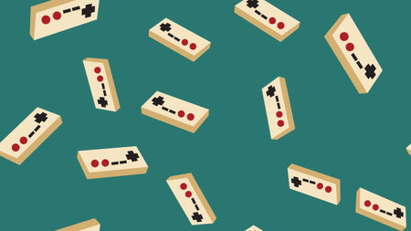 Abstract texture, seamless pattern from the dull isometric volumetric game joysticks, manipulators...