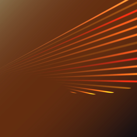 Multicolored abstract magic energy electrical spiral twisted cosmic fiery parallel lines, stripes shining glowing, rays of light on a colored background. Vector illustration. Texture.のイラスト素材