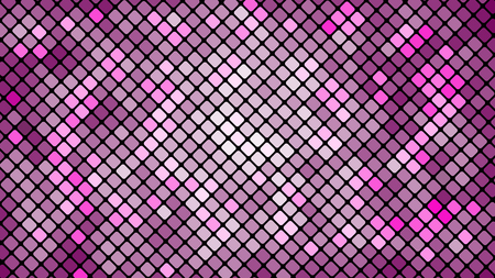 Multicolored abstract background of violet pink squares, rhombuses, rectangles tiles, mosaic with seams of glowing magical energy shiny bright beautiful.のイラスト素材