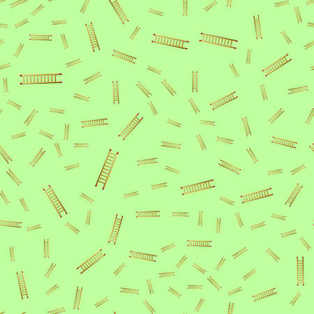 Ladder Icon Seamless Pattern, Ladder Equipment.のイラスト素材