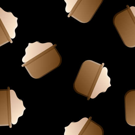 Bottles of cosmetic cosmetology lotion makeup beauty seamless pattern liquid cream container fluid pack vector.のイラスト素材