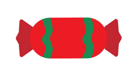 Red sweet candy vector illustration. eps 10.のイラスト素材